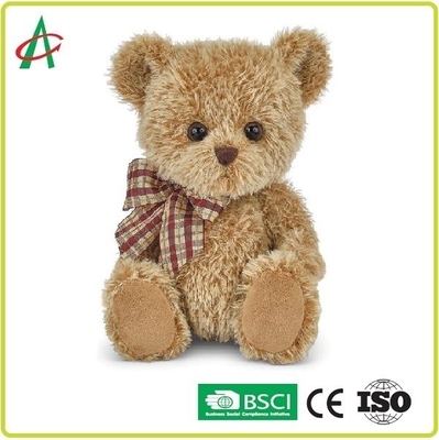 ตุ๊กตาหมีสีน้ำตาลขนปุย 10.5 "X 7" สำหรับของขวัญวาเลนไทน์