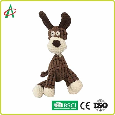 ของเล่นสำหรับสัตว์เลี้ยงที่ทนทานแบบโต้ตอบ Squeaky Toy Donkey Plush Pet Toys สำหรับลูกสุนัขและสุนัขขนาดกลาง