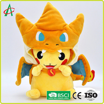 CPSIA Super Soft PP Cotton ฟิกเกอร์ Pikachu ที่เต็มไปด้วยผ้าฝ้าย