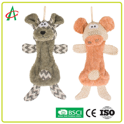 ของเล่นเคี้ยวที่ล้างทำความสะอาดได้ของเล่นสุนัขยัดไส้ด้วย Squeaker