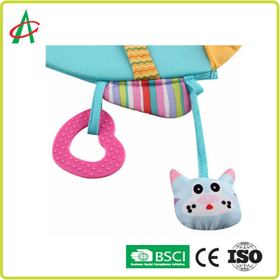 BSCI Plush Books สำหรับทารกรูปปลา 23.5x35 ซม. พร้อมกระจก