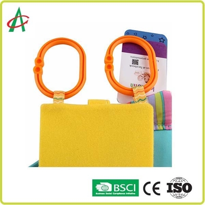 BSCI Plush Books สำหรับทารกรูปปลา 23.5x35 ซม. พร้อมกระจก