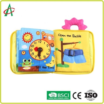 หนังสือผ้านุ่มโพลีเอสเตอร์ 20x20 ซม. สำหรับทารกมาตรฐาน ASTM