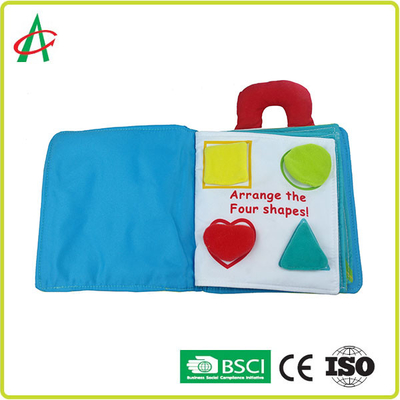 ISO BSCI Family Early Education หนังสือผ้า 3 มิติผ้าโพลีเอสเตอร์