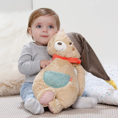 SNAS ตุ๊กตาหมีนุ่มนิ่มสีสันสดใส 44x24x13 ซม. สำหรับ 0-4 ปี