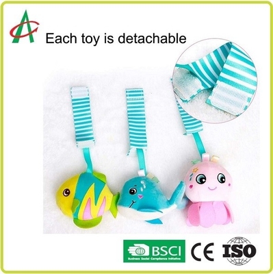 ของเล่นแขวน 5.3 ออนซ์สำหรับคาร์ซีทเด็ก 8.7 นิ้ว Ocean Animal