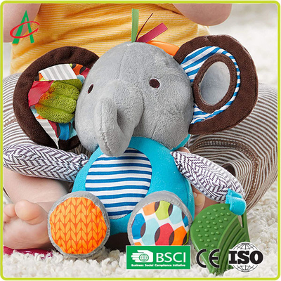 ของเล่นตุ๊กตาสัตว์เด็ก 6 นิ้ว, ของเล่นช้างสั่น CE ได้รับการรับรอง