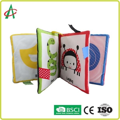 หนังสือกิจกรรมนุ่ม 3 มิติ 23 ซม. EN71 หนังสือผ้าสำหรับทารก