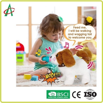 9.8 '' Interactive Stuffed Puppy Walking เห่าร้องเพลง