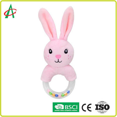 กระต่าย 21x8.5 ซม. Baby Plush Rattle 100 โพลีเอสเตอร์ CE รับรอง