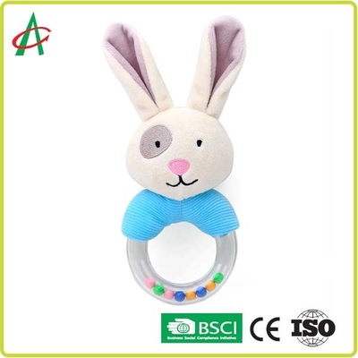 กระต่าย 21x8.5 ซม. Baby Plush Rattle 100 โพลีเอสเตอร์ CE รับรอง