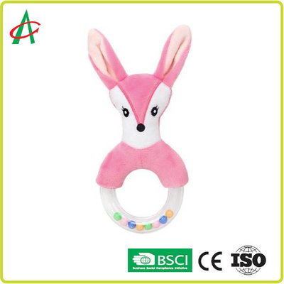 กระต่าย 21x8.5 ซม. Baby Plush Rattle 100 โพลีเอสเตอร์ CE รับรอง
