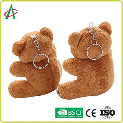 ตุ๊กตาหมีตุ๊กตา 8 ซม. พร้อมพวงกุญแจโลหะใบรับรอง BSCI