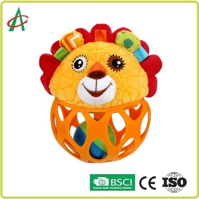 อาหารเกรด L14cm Baby Plush Rattle Hand Fine Movement Training