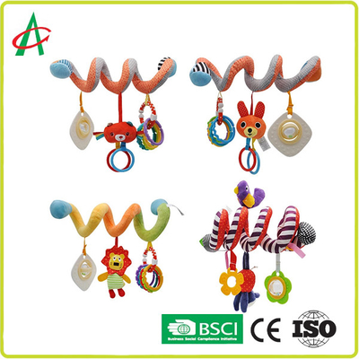 21 * 10 ซม. Crib Safe ตุ๊กตาสัตว์, EN71 Baby Hanging Rattle Toys