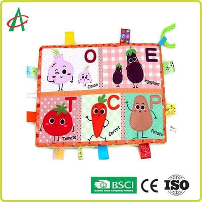 BSCI 29.7x21cm Baby Comforter Toy นุ่มพิเศษพิมพ์ผลไม้และสัตว์