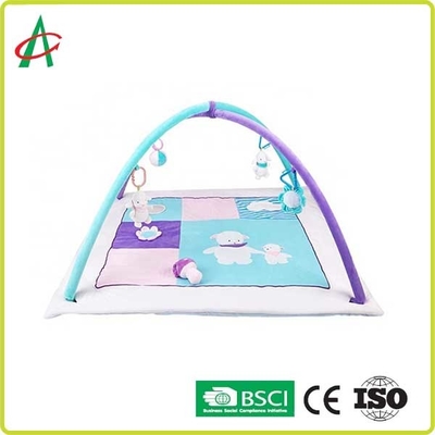 กิจกรรมเด็กพกพาที่ซักได้โพลีเอสเตอร์ 100% Play Gym Mat เด็กวัยหัดเดิน