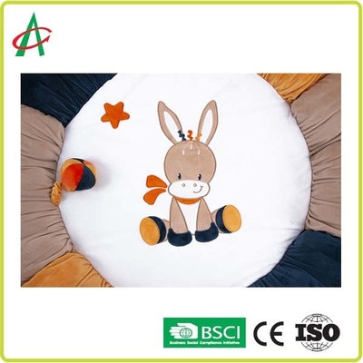 AZO ฟรีผ้าโบอา Baby Gym Play Mat พร้อมของเล่นตุ๊กตาสัตว์ขนาดเล็ก