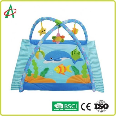 CPSC Non Slip Washable Baby Tummy Time Mat สำหรับการพัฒนาองค์ความรู้