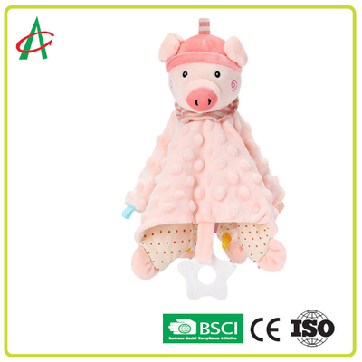 ซักได้ 20.5x25CM Baby Comfort Blanket ของเล่น CE / BSCI Certificate