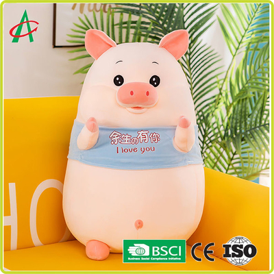 OEM Washable 20in หมอนตุ๊กตาหมูน่ารักสำหรับเด็กผู้หญิง
