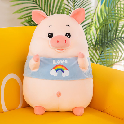 OEM Washable 20in หมอนตุ๊กตาหมูน่ารักสำหรับเด็กผู้หญิง