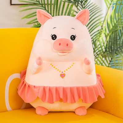 OEM Washable 20in หมอนตุ๊กตาหมูน่ารักสำหรับเด็กผู้หญิง
