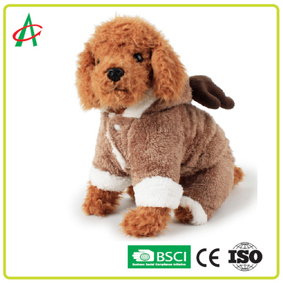 BSCI ธีมคริสต์มาสเสื้อผ้าตุ๊กตาสัตว์เลี้ยงพร้อม Snap Fastener
