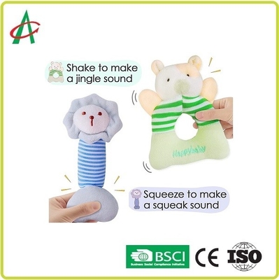 ASTM Huggable Plush Rattle ของเล่นพร้อม PP Cotton Filled