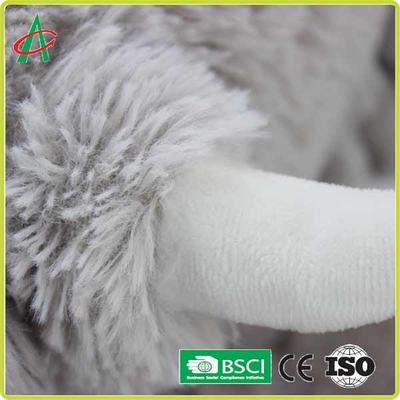 ตุ๊กตาช้างยัดไส้ตุ๊กตาช้างสีเทา 30 ซม. OEM ที่ยอมรับได้