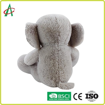ตุ๊กตาช้างยัดไส้ตุ๊กตาช้างสีเทา 30 ซม. OEM ที่ยอมรับได้