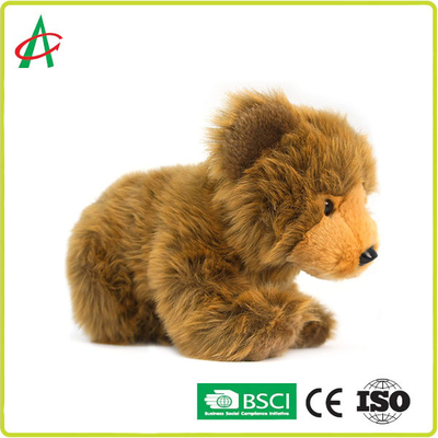 ไม่มี Phthalates น่ารักสไตล์สมจริงสีน้ำตาลเด็ก Grizzly Bear ตุ๊กตาของเล่น