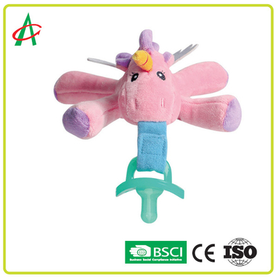 Pacifier Plush Toy Pacifier Clip ใบรับรอง CE / BSCI