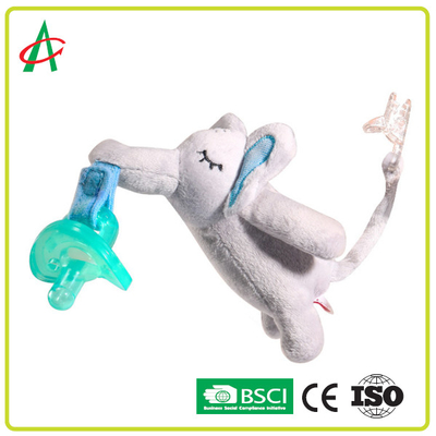 Pacifier Plush Toy Pacifier Clip ใบรับรอง CE / BSCI