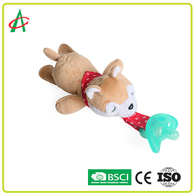 Pacifier Plush Toy Pacifier Clip ใบรับรอง CE / BSCI