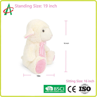 ไม่ระคายเคือง 20 ซม. PP Cotton PV Velvet Sheep Plush Toy