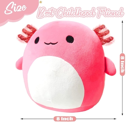 Angelber ปลอดสารพิษ 20.4 ซม. ผ้าฝ้ายนุ่ม Axolotl ตุ๊กตาหมอน