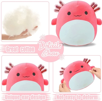 Angelber ปลอดสารพิษ 20.4 ซม. ผ้าฝ้ายนุ่ม Axolotl ตุ๊กตาหมอน