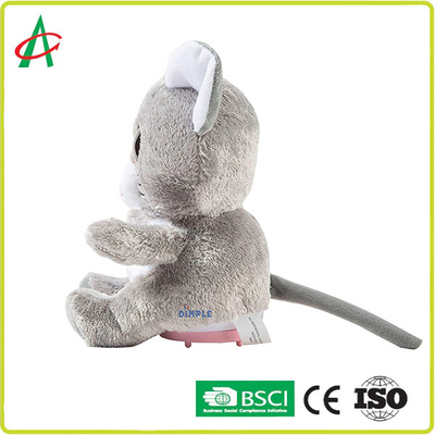 CE 8 '' เมาส์ดนตรีปลอดสารพิษยัดไส้สัตว์พร้อมลำโพงไร้สาย