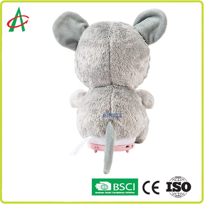 CE 8 '' เมาส์ดนตรีปลอดสารพิษยัดไส้สัตว์พร้อมลำโพงไร้สาย