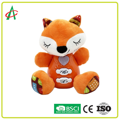 ของเล่นตุ๊กตาดนตรีฟ็อกซ์ฟรี BPA สำหรับการฝึกประสาทสัมผัส